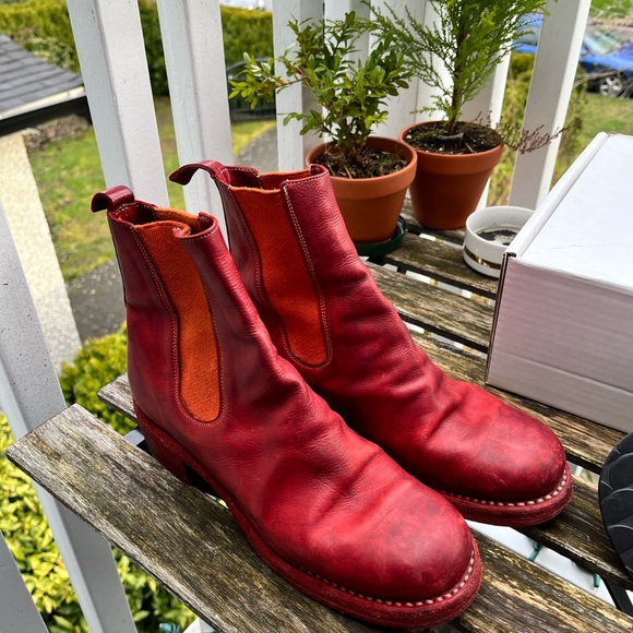 Guidi 76Z Red Chelsea Boots - Size EU37.5 - Picture 9 of 10
